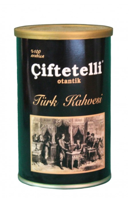 ÇİFTETELLİ TÜRK KAHVESİ 250 GR TENEKE